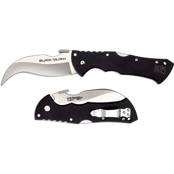 Нож Cold Steel Black Talon II Plain Edge складной