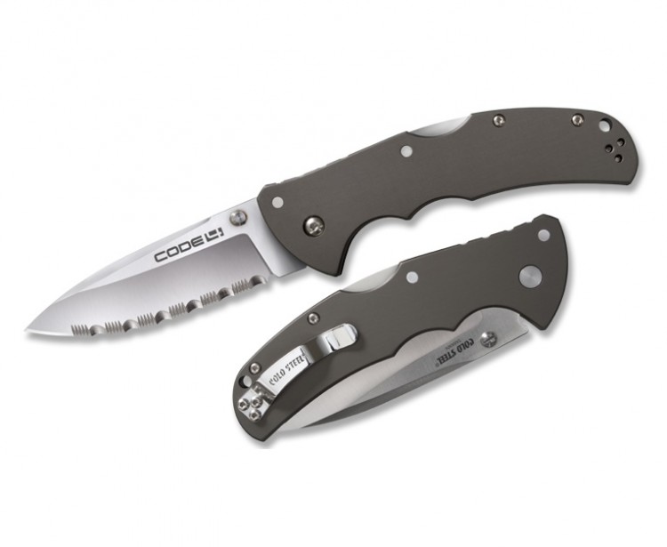 Нож Cold Steel Code 4 Spear Point Serrated